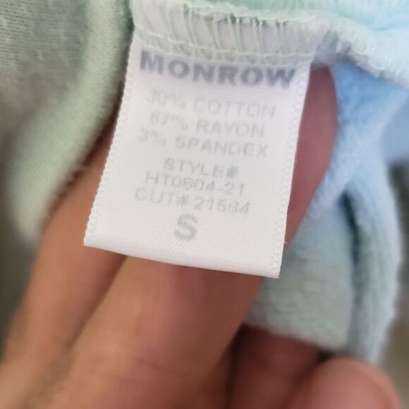 Monrow Mint Crew Neck Pullover - Picture 6 of 9